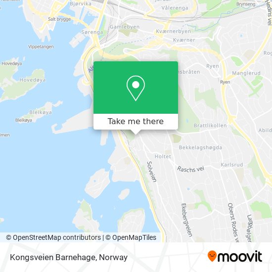 Kongsveien Barnehage map