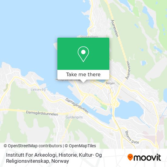 Institutt For Arkeologi, Historie, Kultur- Og Religionsvitenskap map