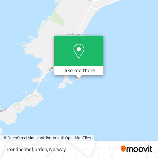 Trondheimsfjorden map