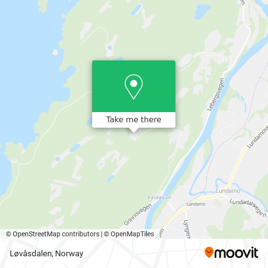 Løvåsdalen map