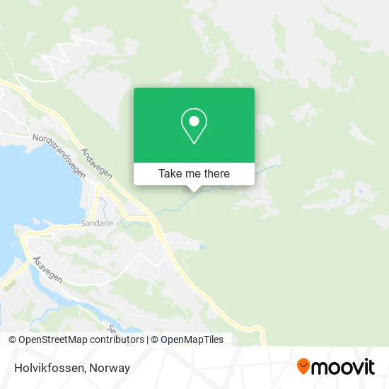 Holvikfossen map