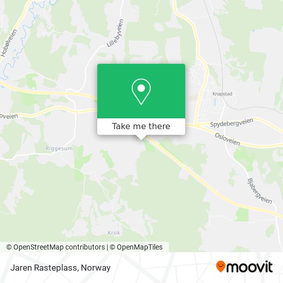 Jaren Rasteplass map