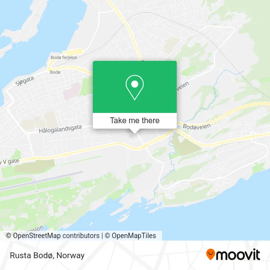 Rusta Bodø map