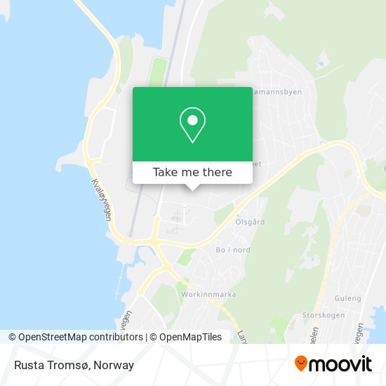 Rusta Tromsø map