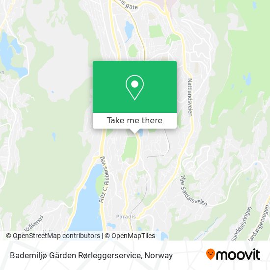 Bademiljø Gården Rørleggerservice map