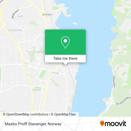Maxbo Proff Stavanger map