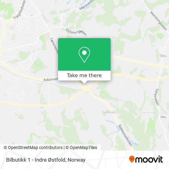 Bilbutikk 1 - Indre Østfold map