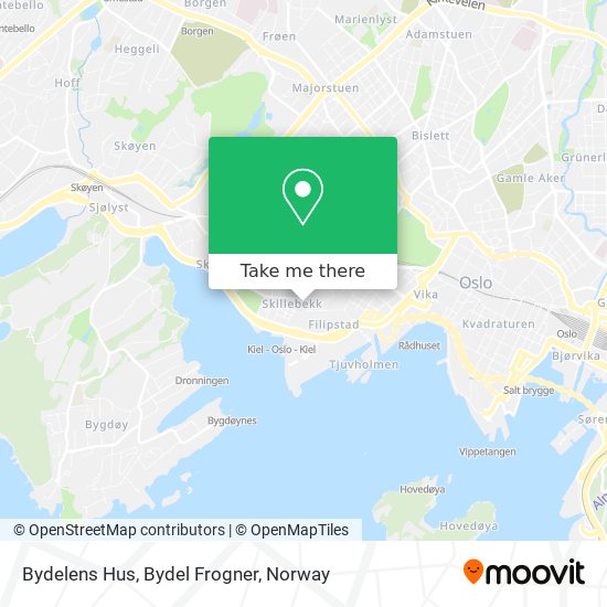 Bydelens Hus, Bydel Frogner map