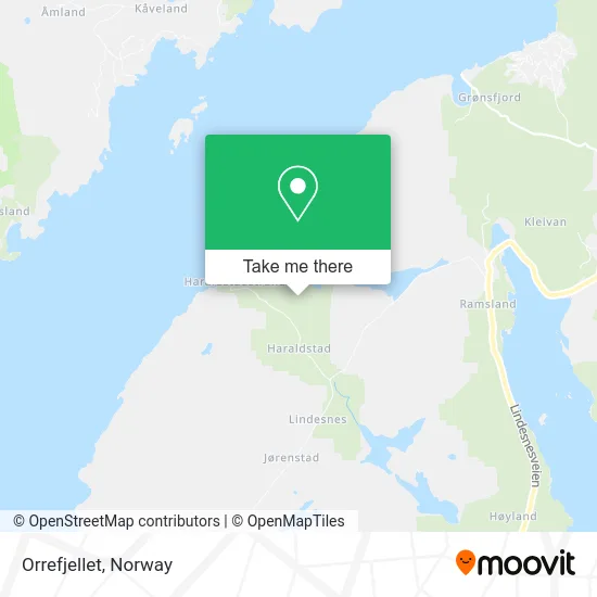 Orrefjellet map