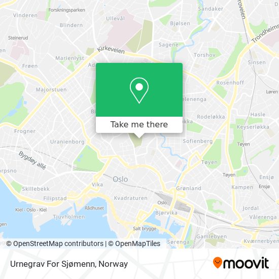 Urnegrav For Sjømenn map
