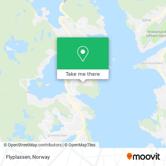 Flyplassen map