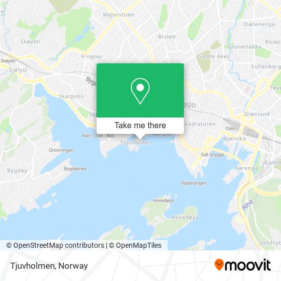 Tjuvholmen map