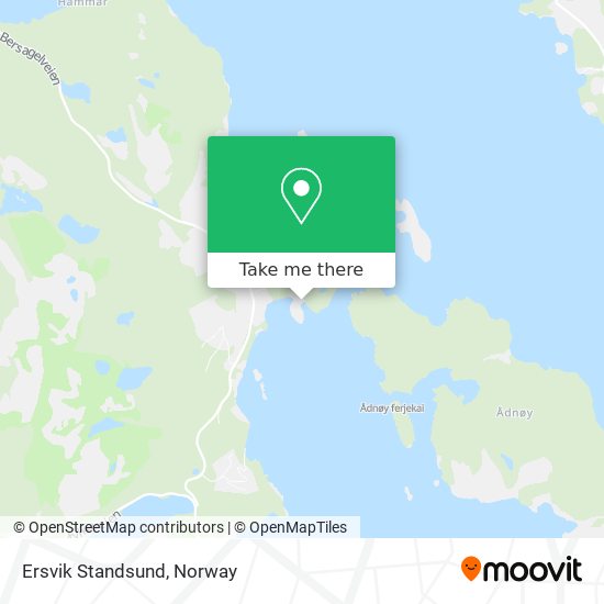 Ersvik Standsund map