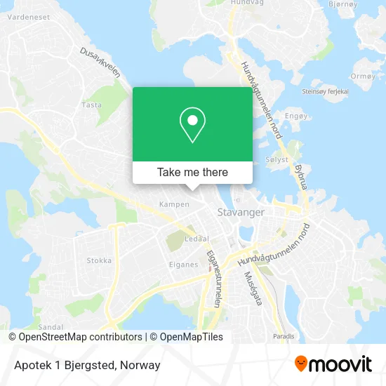 Apotek 1 Bjergsted map
