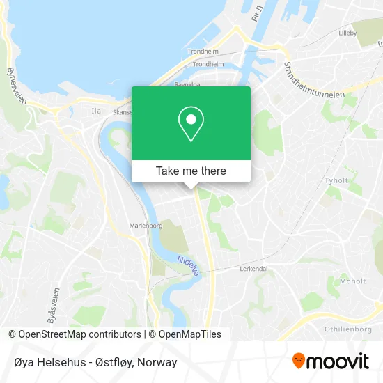 Øya Helsehus - Østfløy map