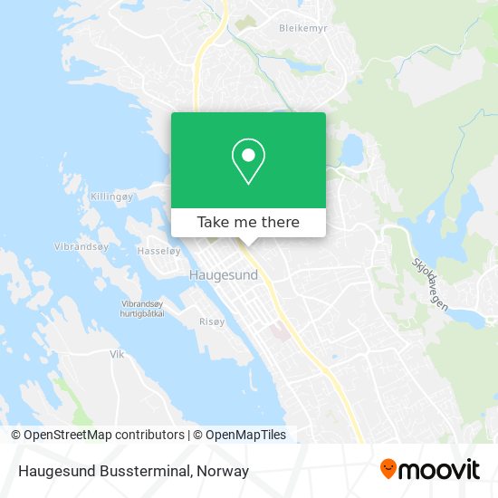 Haugesund Bussterminal map