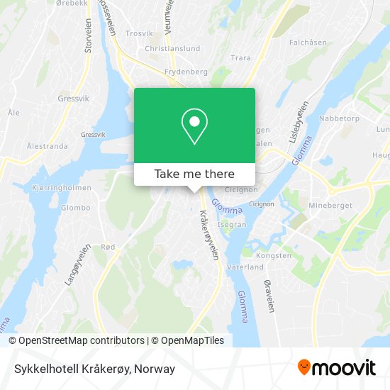 Sykkelhotell Kråkerøy map