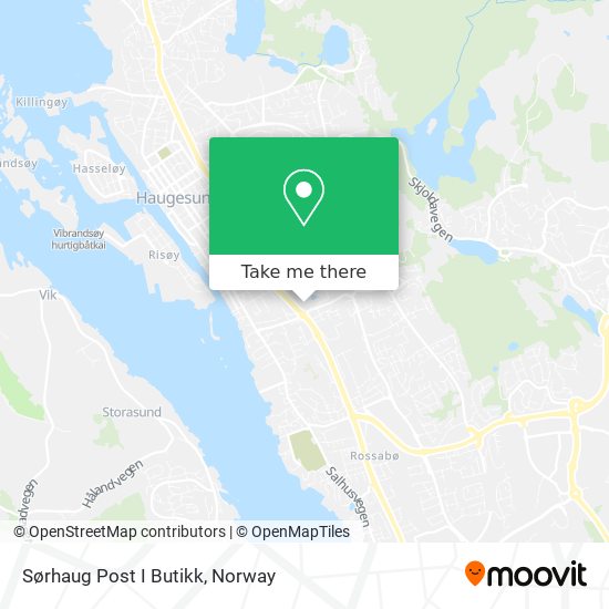 Sørhaug Post I Butikk map