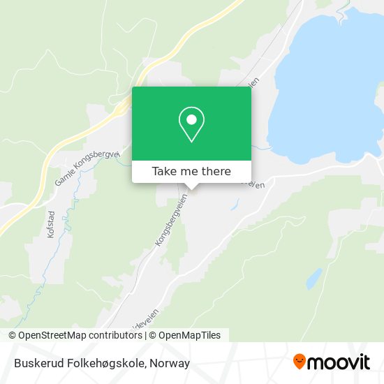 Buskerud Folkehøgskole map
