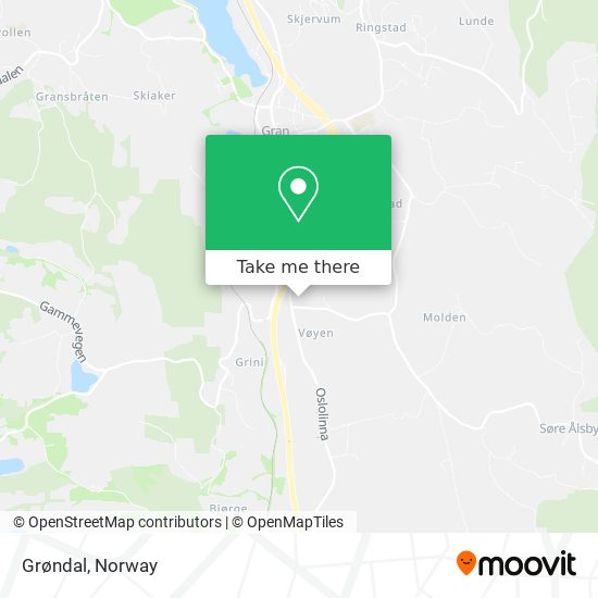 Grøndal map