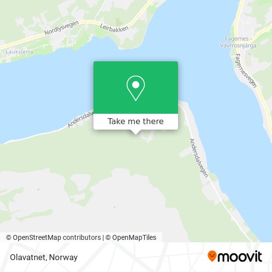 Olavatnet map