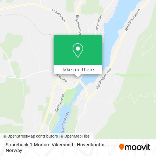 Sparebank 1 Modum Vikersund - Hovedkontor map