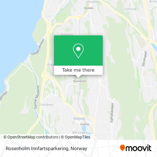 Rosenholm Innfartsparkering map