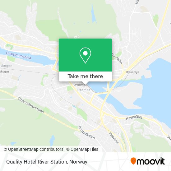 Quality Hotel River Station map