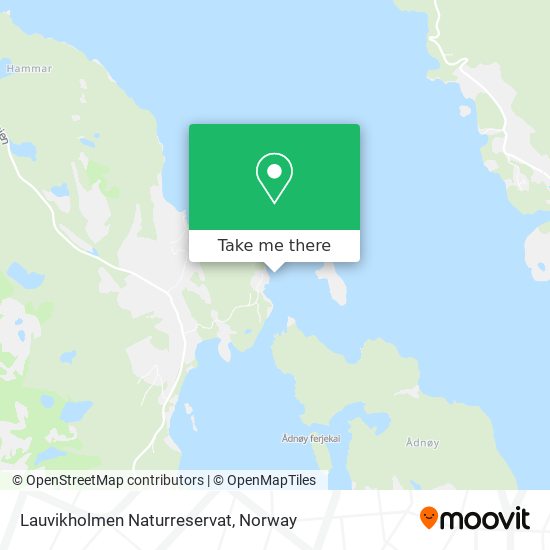 Lauvikholmen Naturreservat map