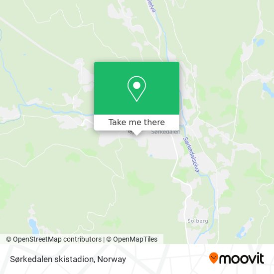Sørkedalen skistadion map