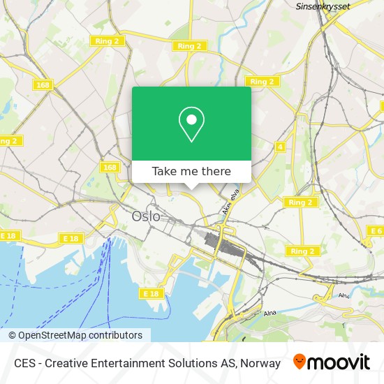CES - Creative Entertainment Solutions AS map