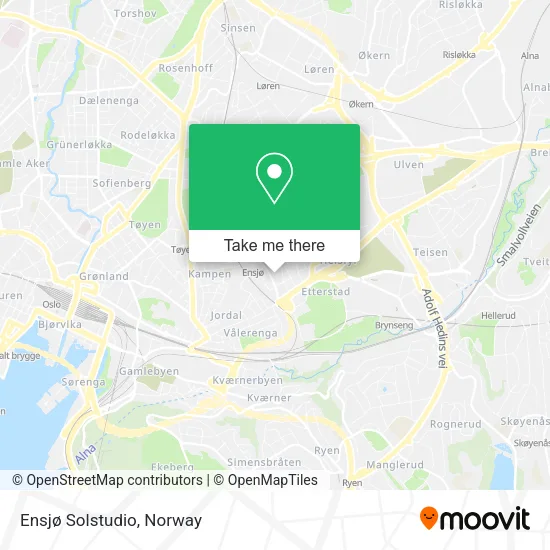 Ensjø Solstudio map