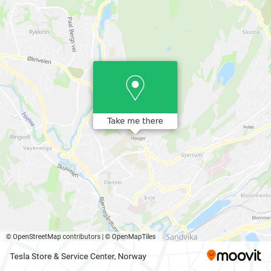 Tesla Store & Service Center map
