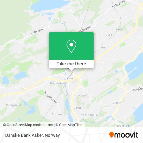 Danske Bank Asker map