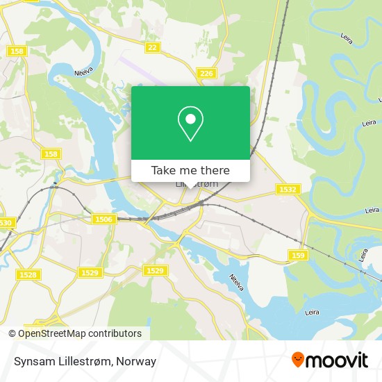 Synsam Lillestrøm map