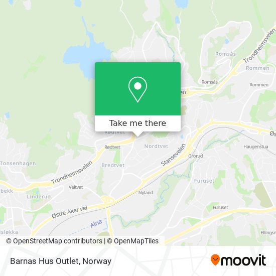 Barnas Hus Outlet map