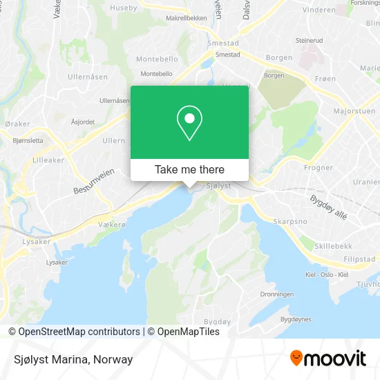 Sjølyst Marina map