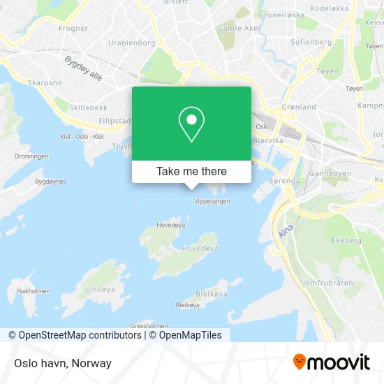 Oslo havn map