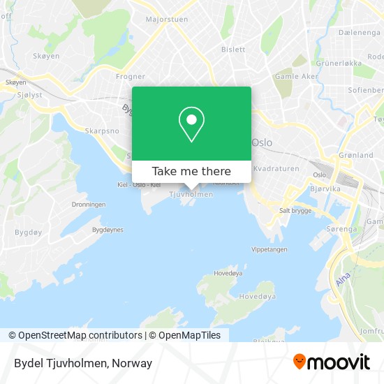 Bydel Tjuvholmen map