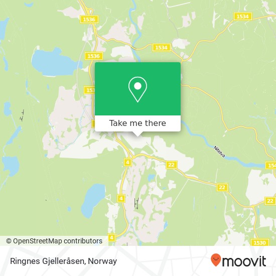 Ringnes Gjelleråsen map