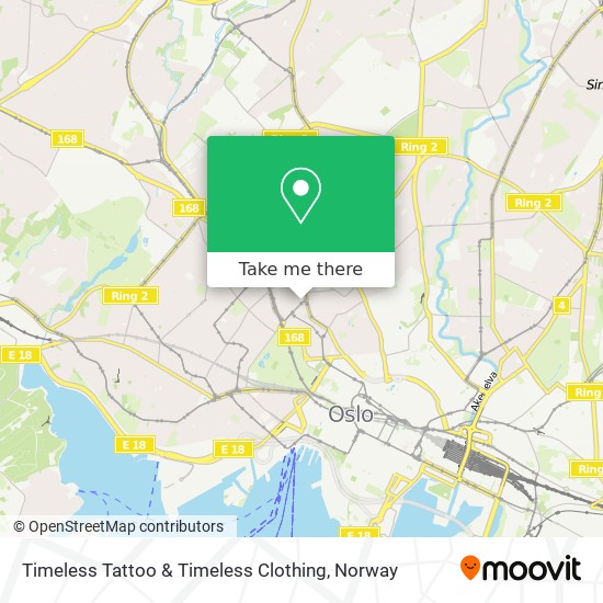 Timeless Tattoo & Timeless Clothing map