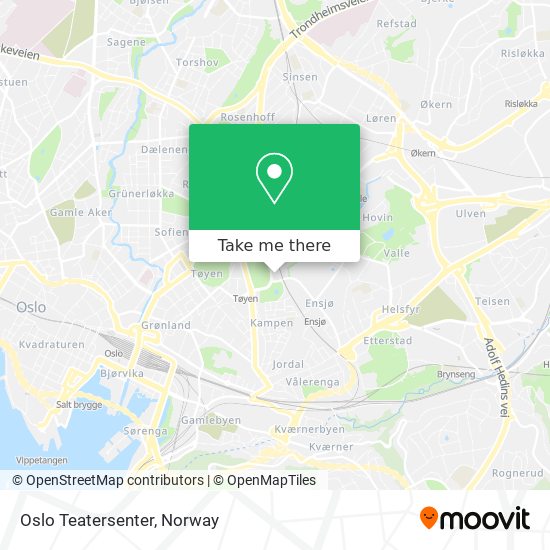 Oslo Teatersenter map