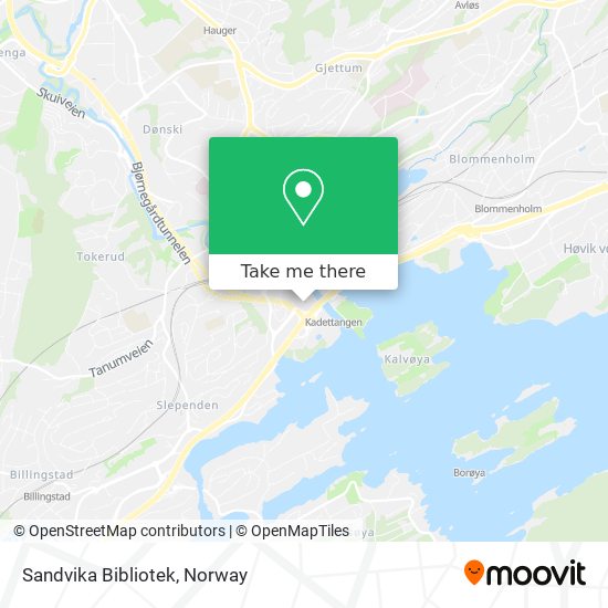 Sandvika Bibliotek map