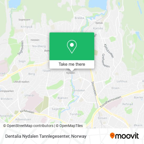 Dentalia Nydalen Tannlegesenter map