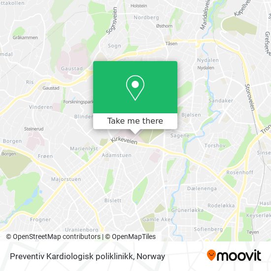 Preventiv Kardiologisk poliklinikk map