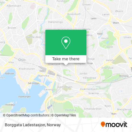 Borggata Ladestasjon map