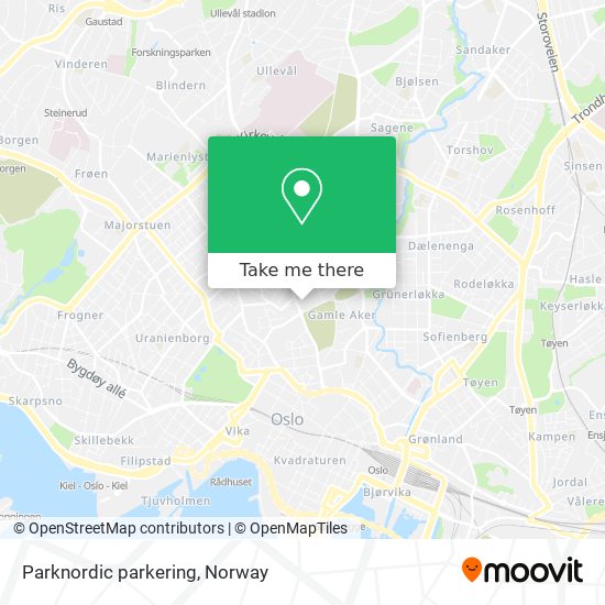 Parknordic parkering map