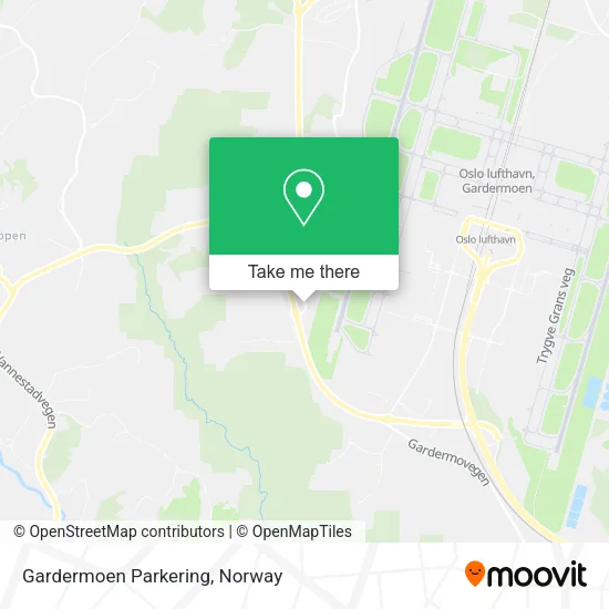 Gardermoen Parkering map