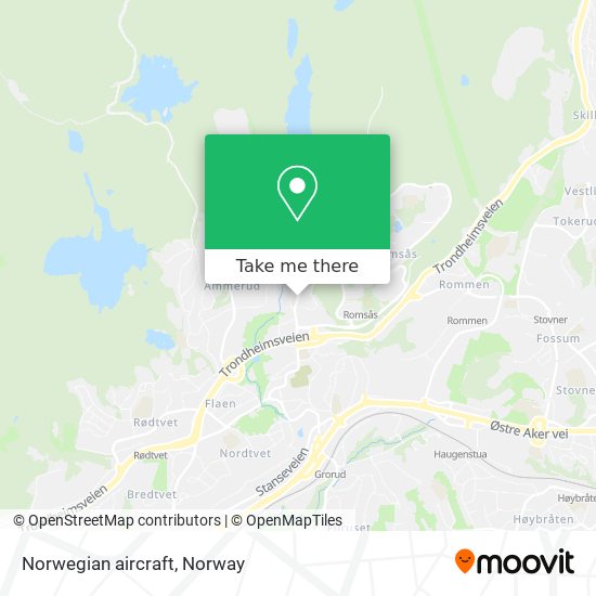 Norwegian aircraft map