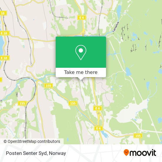 Posten Senter Syd map